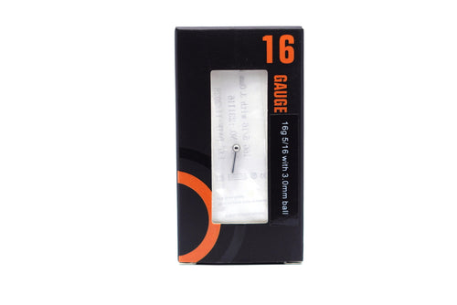 16g Titanium Threadless Posts - 3mm Ball (20/box)