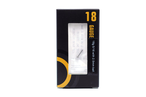 18g Titanium Threadless Posts - 2.5mm Ball (20/box)