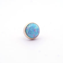Load image into Gallery viewer, 14k Gold Sky Blue Opal - Low Profile Threadless End (10/box)