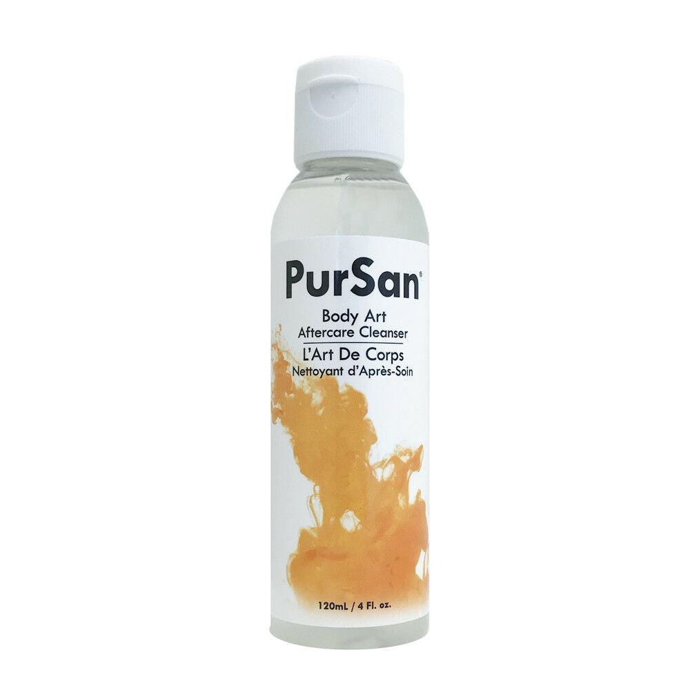 PurSan Body Art Aftercare Cleanser - Case of 24 x 118ml Bottles